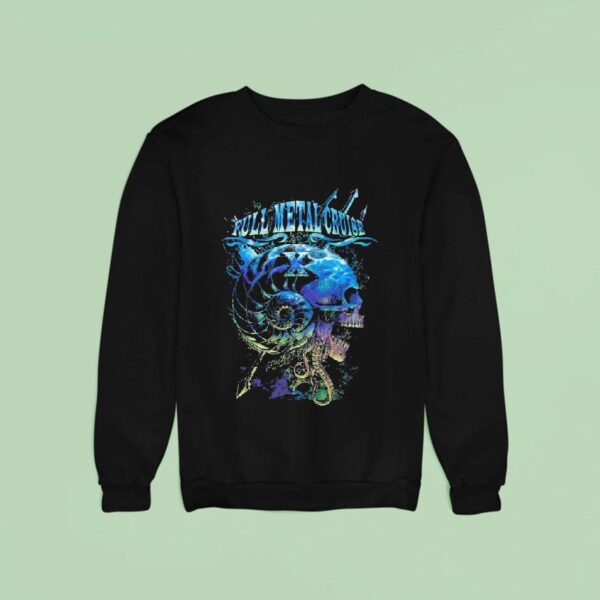Full Metal Cruise Into The Abyss Skull Sweatshirt