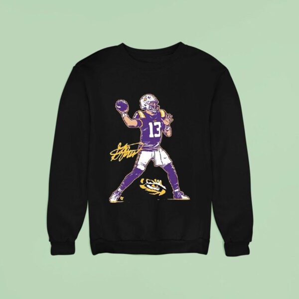 Garrett Nussmeier Superstar Pose Lsu Tigers Sweatshirt
