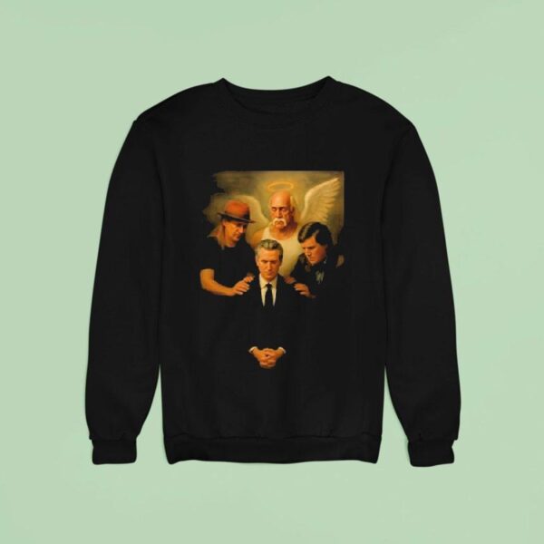 Gavin Newsom And Hulk Hogan Tucker Carlson The Chosen One A Fantastic Sweatshirt
