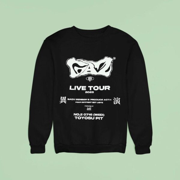 Gazette Live Tour Each Member S Produce Act Four Different Set Lists Sweatshirt