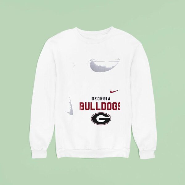 Georgia Bulldogs Ncaa One Nation Under God Cross Graphic Sweatshirt