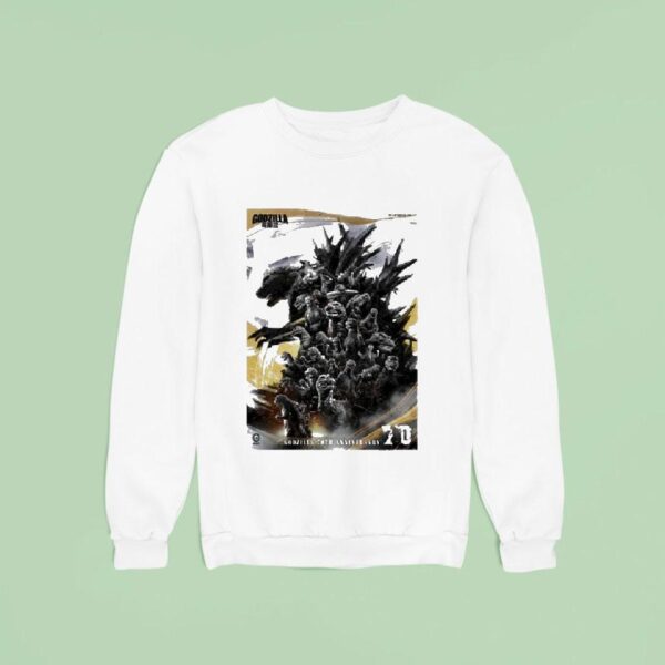 Godzilla Th Anniversary In With Scla Sweatshirt