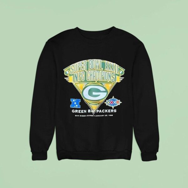 Green Bay Packers Super Bowl Xxxii Nfc Champions Sweatshirt