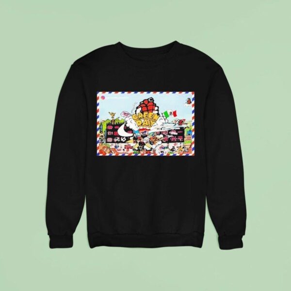 Green Day News Mexico Saviors Tour Sweatshirt