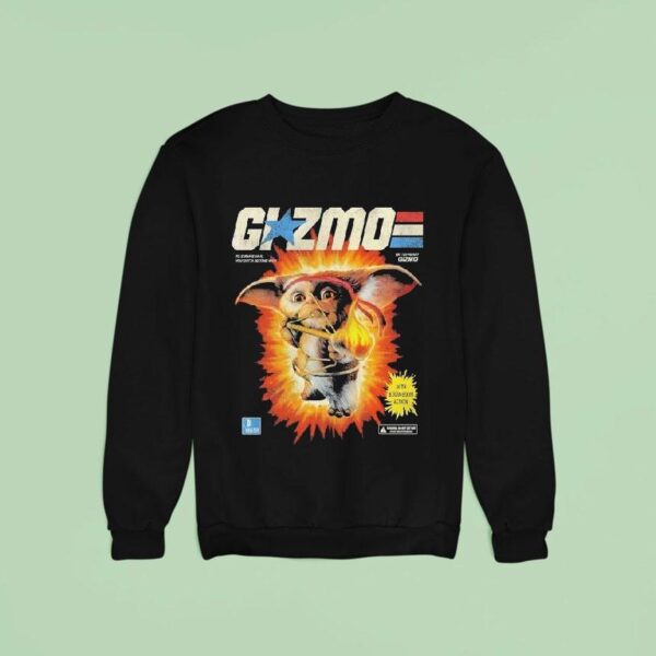 Gremlins G I Zmo To Survive War You Gotta Become War Battle Ready Gizmo With Boom Boom Action Sweatshirt