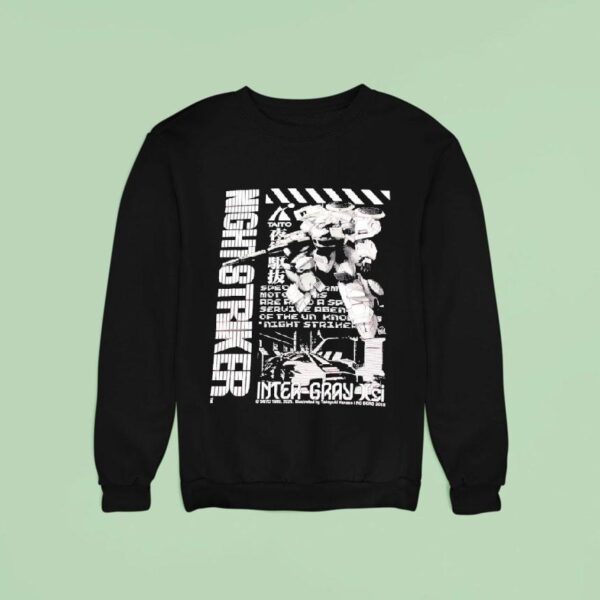 Gundam Night Striker Inter Gray Xsi Sweatshirt
