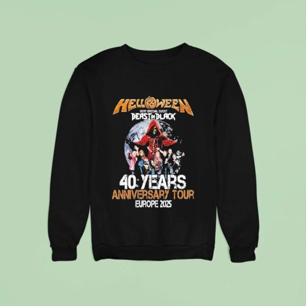 Halloween Hellooween Very Special Guest Beast In Black Years Anniversary Tour Europe Sweatshirt