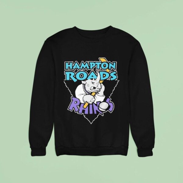 Hampton Roads Rhinos Hockey Logo Hirt Sweatshirt