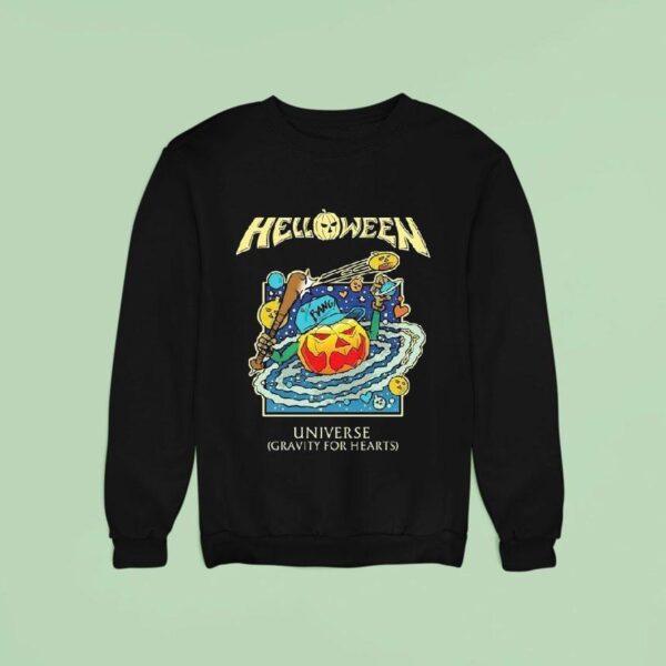 Helloween Giants And Monsters Universe Gravity For Hearts Halloween Sweatshirt