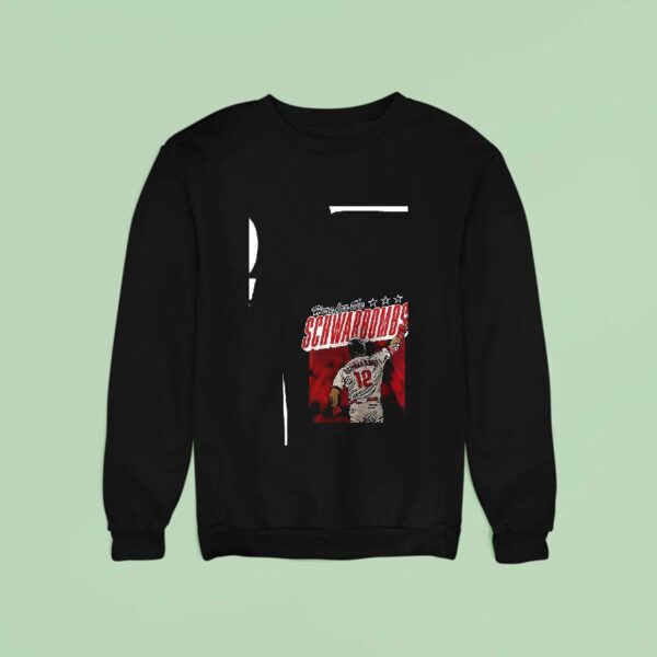Here For The Kyle Schwarber Philadelphia Phillies Home Runs Graphic Sweatshirt