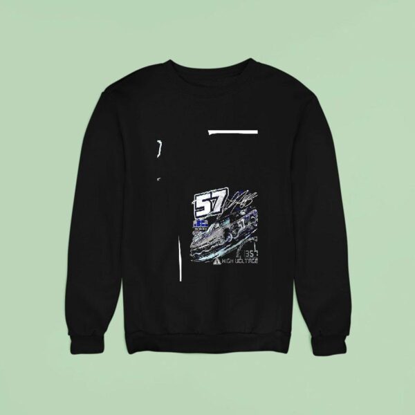 High Voltage Landon Huffman Cars Tour Lightning Fast Graphic Signature Sweatshirt