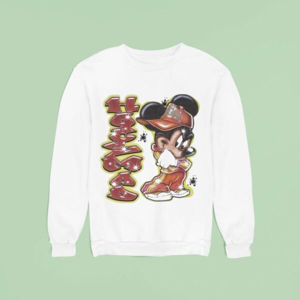 Hoesmad Hood Mickey Mouse Airbrush Sweatshirt