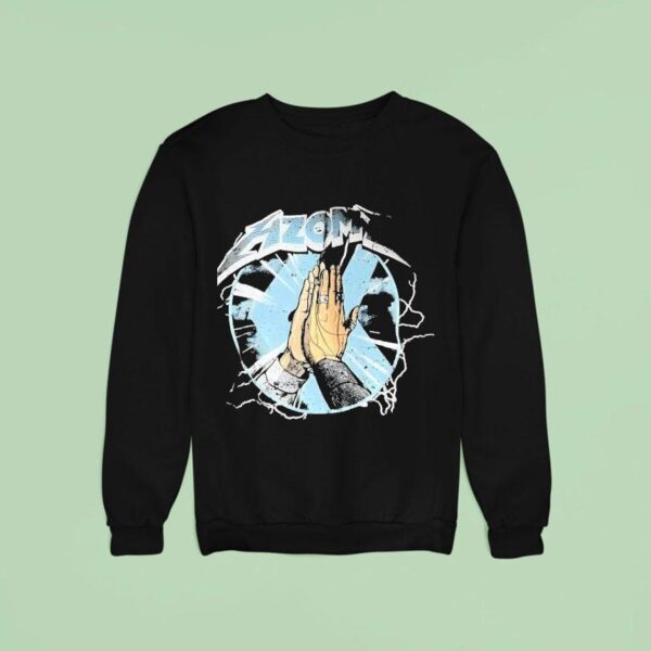 Hzomz Clasp Hands Lightning Sweatshirt