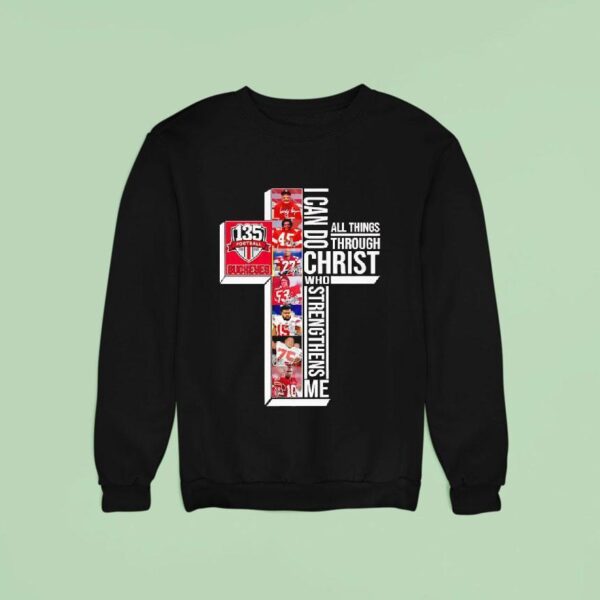 I Can Do All Things Through Christ Who Strengthens Me Ohio State Buckeyes Signatures Sweatshirt