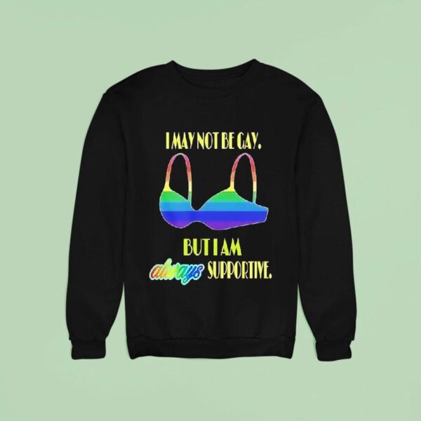 I May Not Be Gay But I Am Always Supportive Pride Sweatshirt