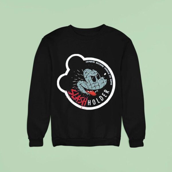 Ice Nine Kills X Disney Mickey Mouse Demons Become Angels To Some Needles Pins Slash Holder Head Sweatshirt