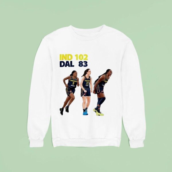 Indiana Fever Caitlin Clark Kelsey Mitchell Aliyah Boston Beat Dallas Sweatshirt