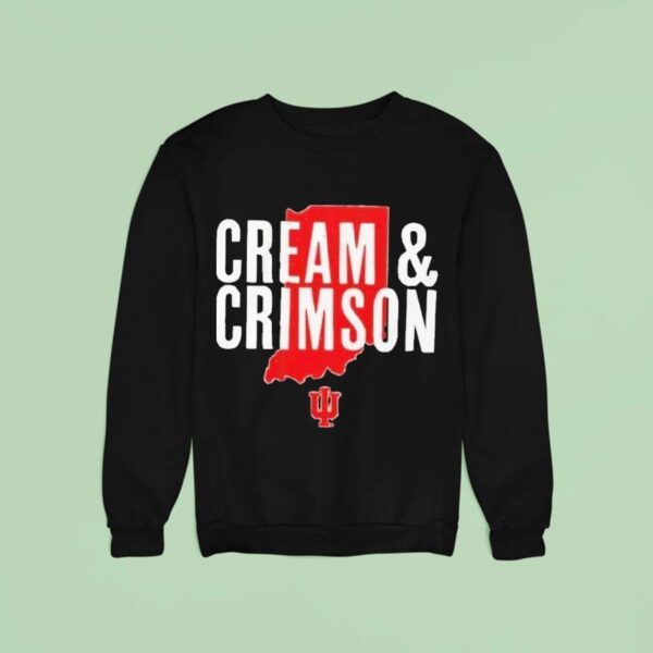 Indiana Hoosiers Hometown Cream And Crimson Sweatshirt