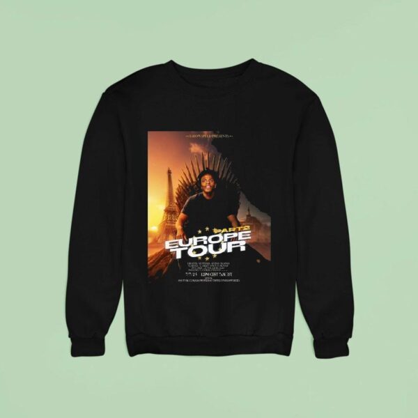 Ishowspeed Presents Europe Tour Part Tour Stops Live On Youtube July Sweatshirt