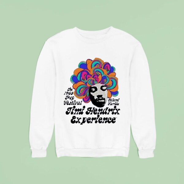 Jimi Hendrix Experience The Pop Festival Miami Florida Sweatshirt