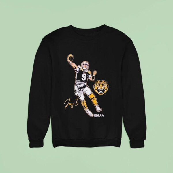 Joe Burrow Superstar Pose Lsu Tigers Sweatshirt