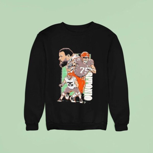 Joel Bitonio Cleveland Browns Football Cartoon Sweatshirt