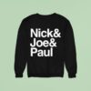 Jonas Brothers Nick Joe Paul Sweatshirt
