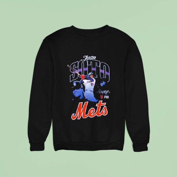 Juan Soto New York Mets Player Graphic Signature Sweatshirt