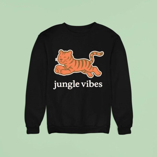 Jungle Vibes Run Wild Tiger Football Sweatshirt