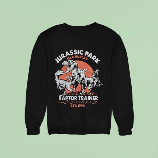 Jurassic Park Isla Nublar Raptor Trainer Est Vintage Sweatshirt