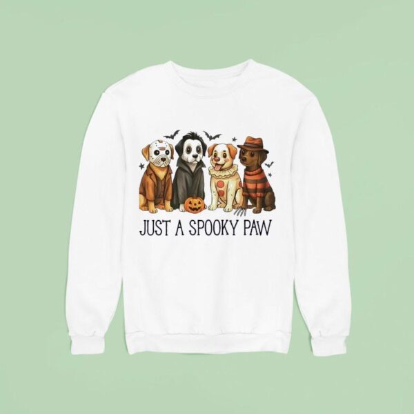Just A Spooky Paw Dogs Halloween Sweatshirt