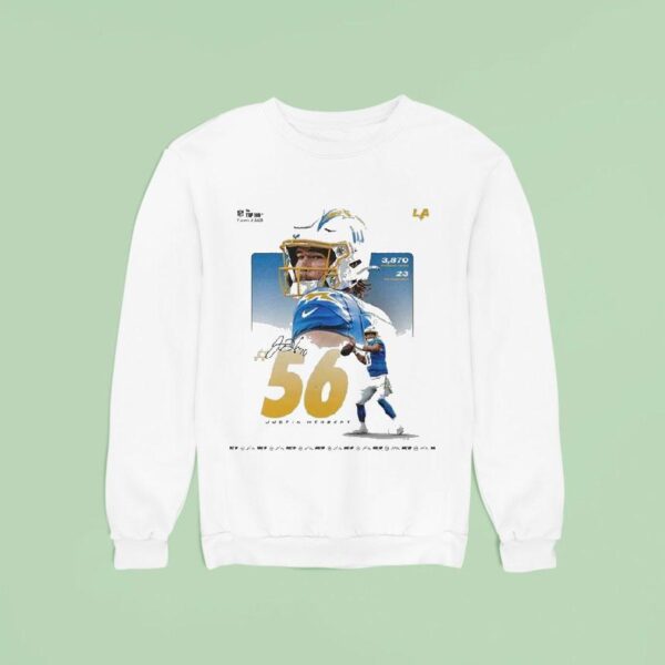 Justin Herbert Nfl Top Ranked For Season With La Chargers Nfl Season Sweatshirt