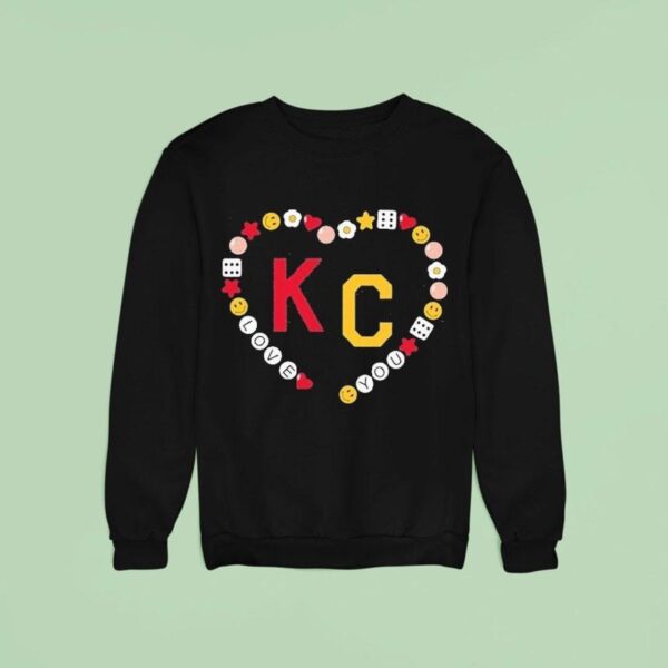 Kansas City Kc Love You Friendship Bracele Sweatshirt