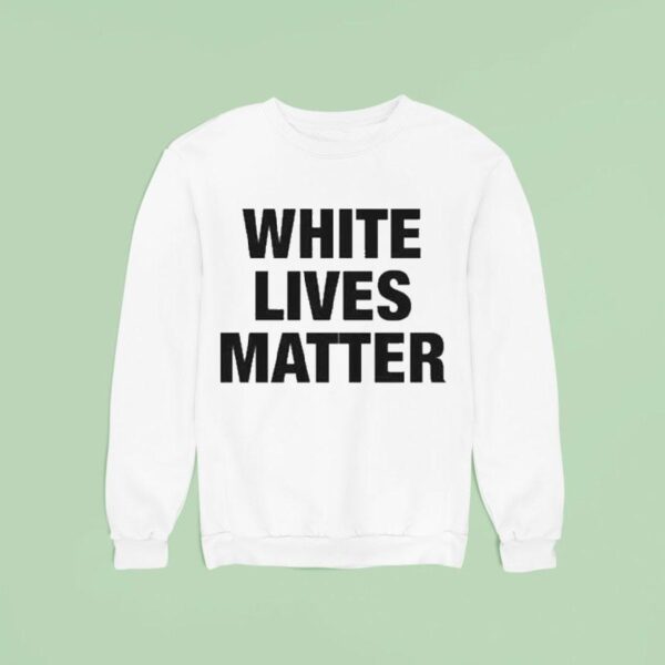 Kanye West Wearing White Lives Matter Sweatshirt