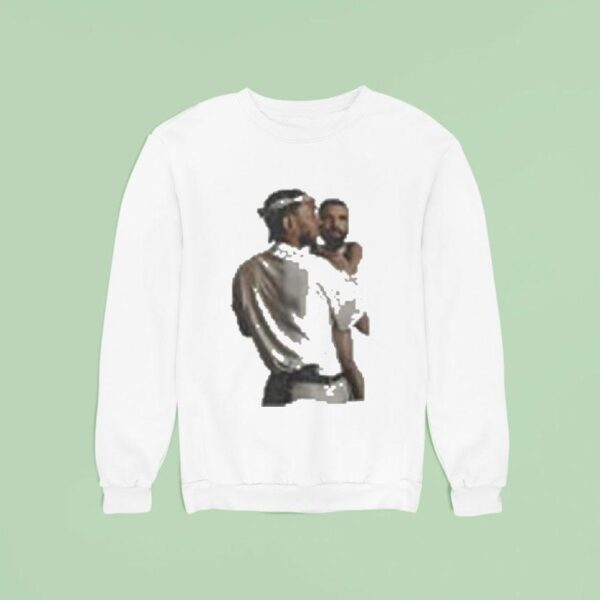 Kendrick Lamar Holding Baby Drake Sweatshirt