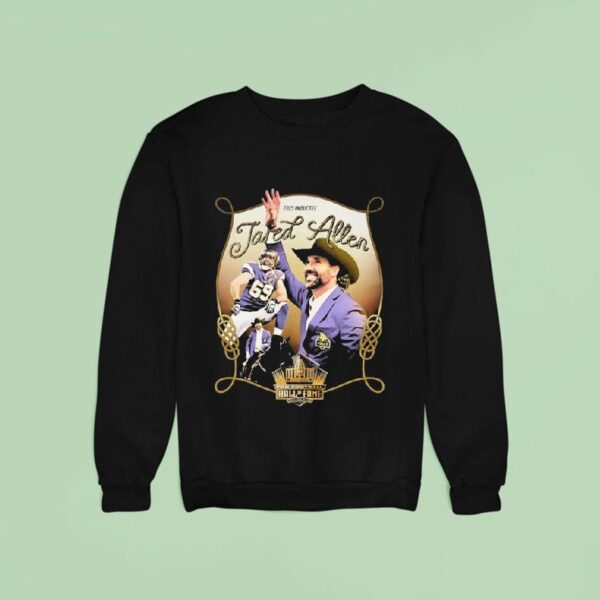 Kevin O Connell Wearing Jared Allen Hall Of Fame Cowboy Sweatshirt
