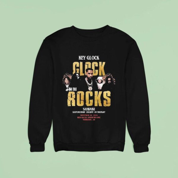 Key Glock On The Rock Show On November Th At Red Rocks Park And Amphitheatre In Morrison Co Sweatshirt