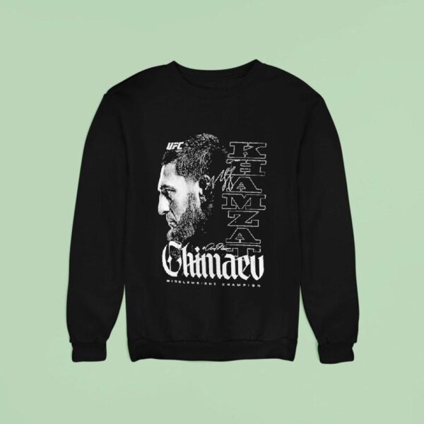 Khamzat Chimaev Ufc Andnew World Men S Middleweight Champion Sweatshirt
