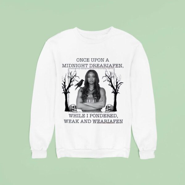 Kiki Iriafen Washington Mystics Once Upon A Midnight Dreariafen While I Pondered Weak And Weariafen Sweatshirt
