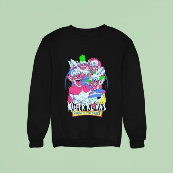 Killer Klowns From Outer Space Pies Round Sweatshirt