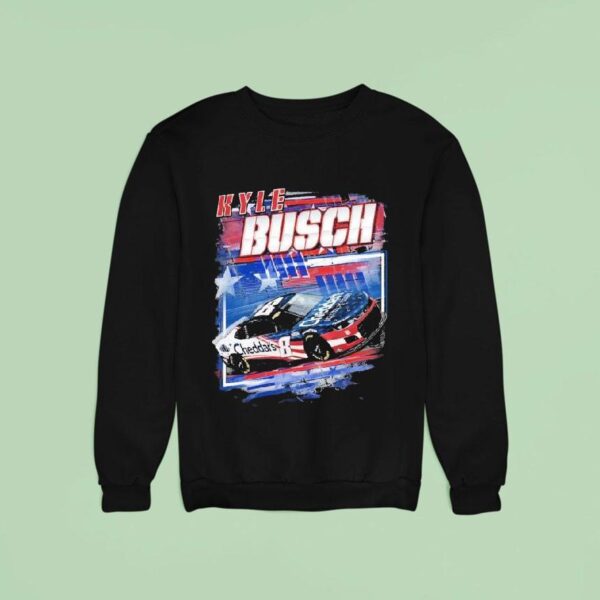 Kyle Busch Richard Childress Racing Team Cheddar S Patriotic Car Sweatshirt