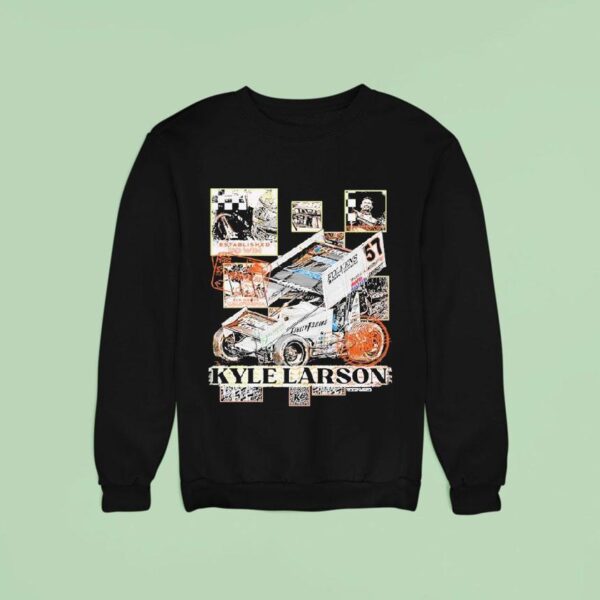 Kyle Larson Checkered Scenes Sweatshirt