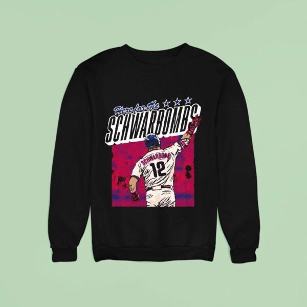 Kyle Schwarber Here For The Schwarbomb Philadelphia Phillies Sweatshirt