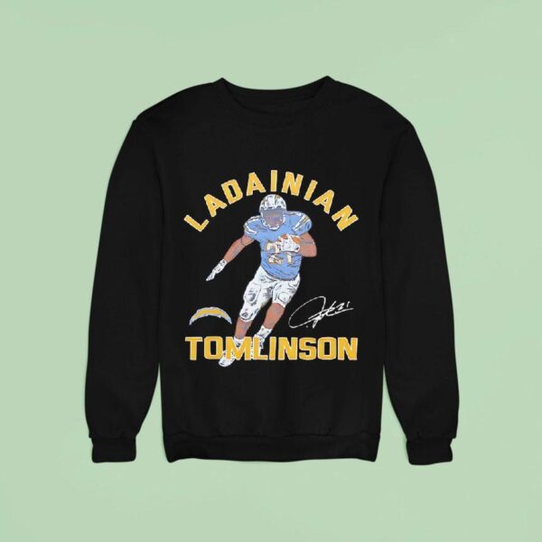 Ladainian Tomlinson Los Angeles Chargers Football Signature Sweatshirt