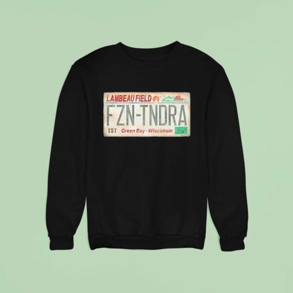 Lambeau Field License Plate Green Bay Wisconsin Vintage Sweatshirt