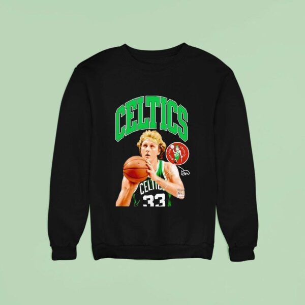 Larry Bird Boston Celtics Basketball Signature Sweatshirt