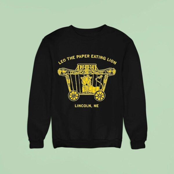 Leo The Paper Eating Lion Lincoln Ne Sweatshirt