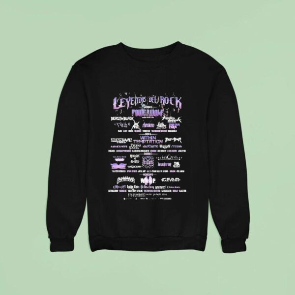 Leyendas Del Rock Festival August At Villena Alicante Spain Rock Metal Sweatshirt