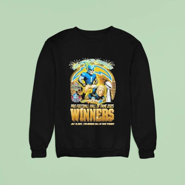 Los Angeles Chargers Pro Football Hall Of Fame Winners Tom Benson Stadium Nfl Masco Sweatshirt