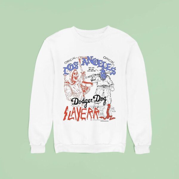 Los Angeles Dodgers Dog Slayers This Will Not End Well For You Hot Dog Sweatshirt